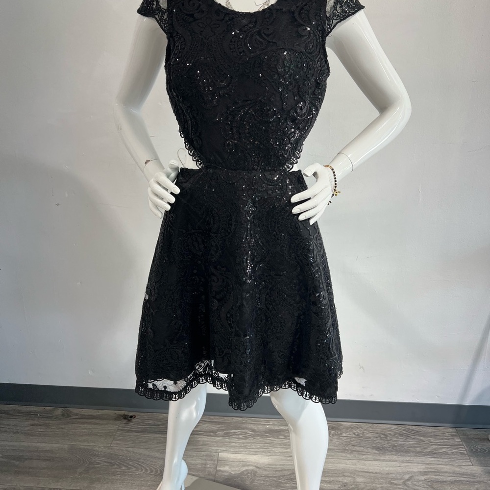 Elegant Black Lace Dress